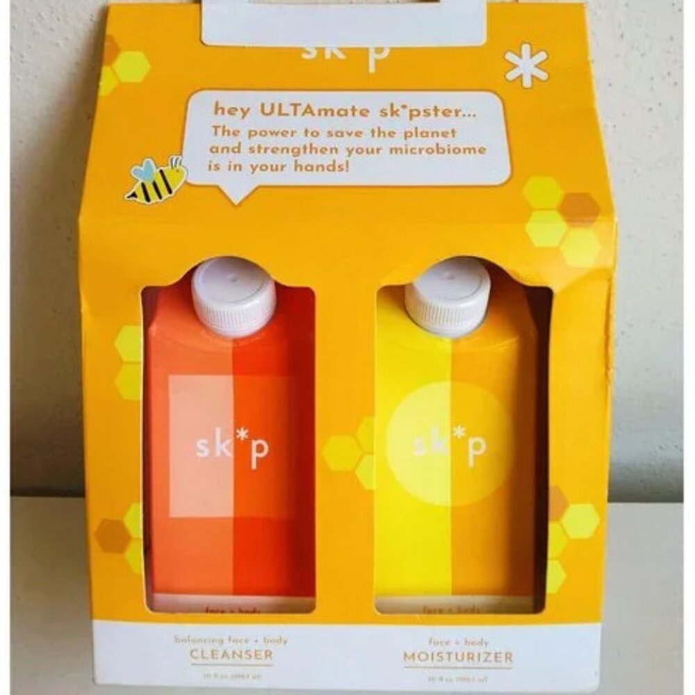 Face and Body Cleanser and Moisturizer Set 10oz, Mother's Day Gift
